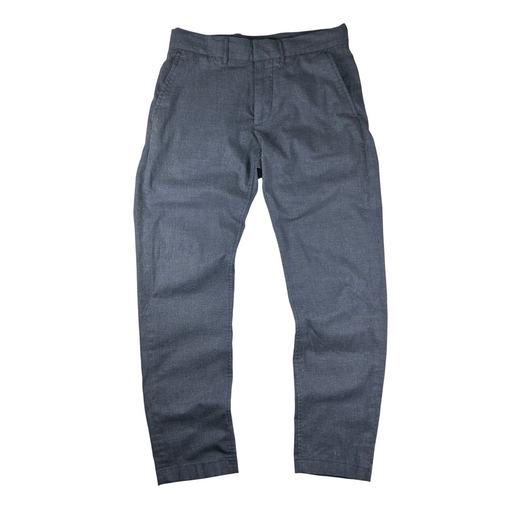 Nordstrom Mens Slim Fit Chino Pants Blue Gray Heathered Trousers 31x28.5